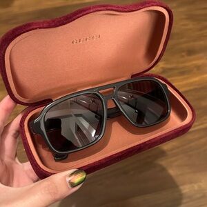 Gucci Dark Gray Unisex Sunglasses